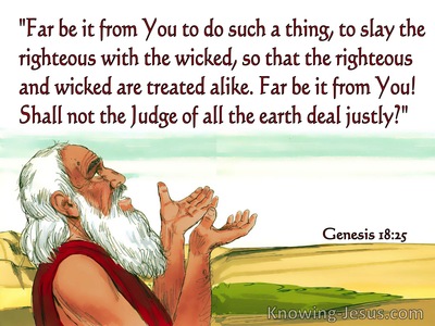 Genesis 18:25 Shall Not The Judge Of The Earth Deal Justly (red)